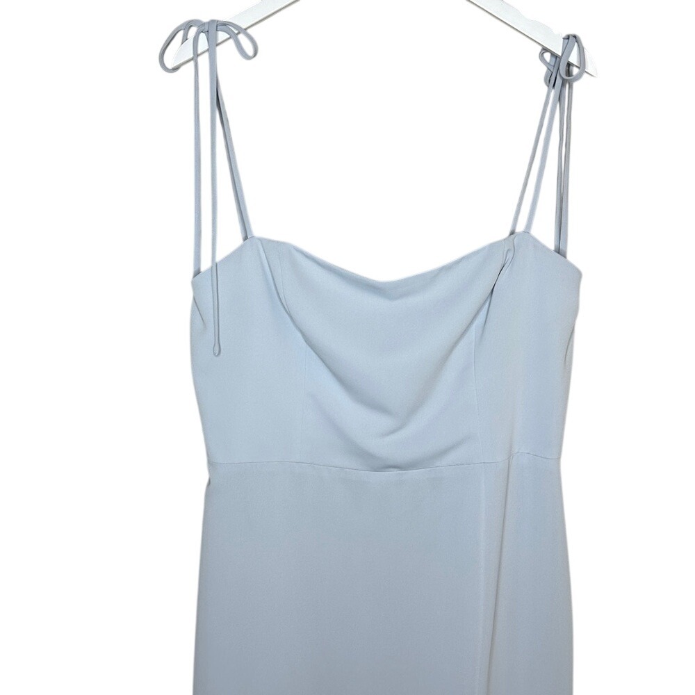 Jenny Yoo Collection‎ Alissa Dress Whisper Blue Matte Georgette Size 18 - Picture 3 of 16